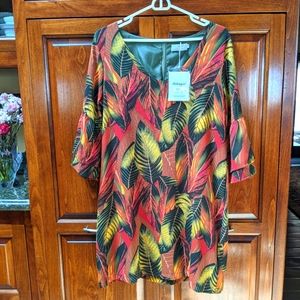 Belongsci Floral Tunic